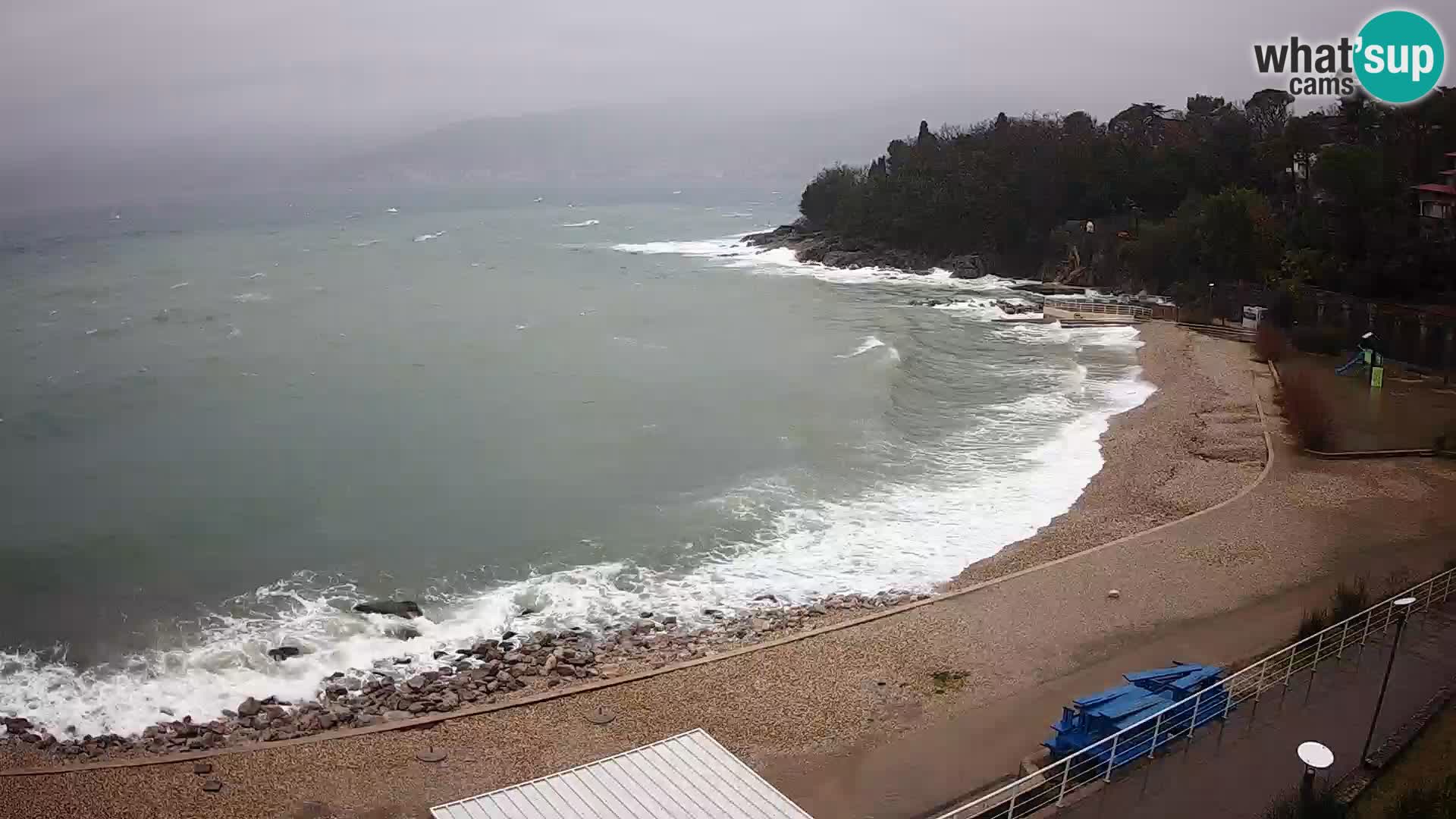 Rijeka web kamera plaža pri Bazenih Kantrida