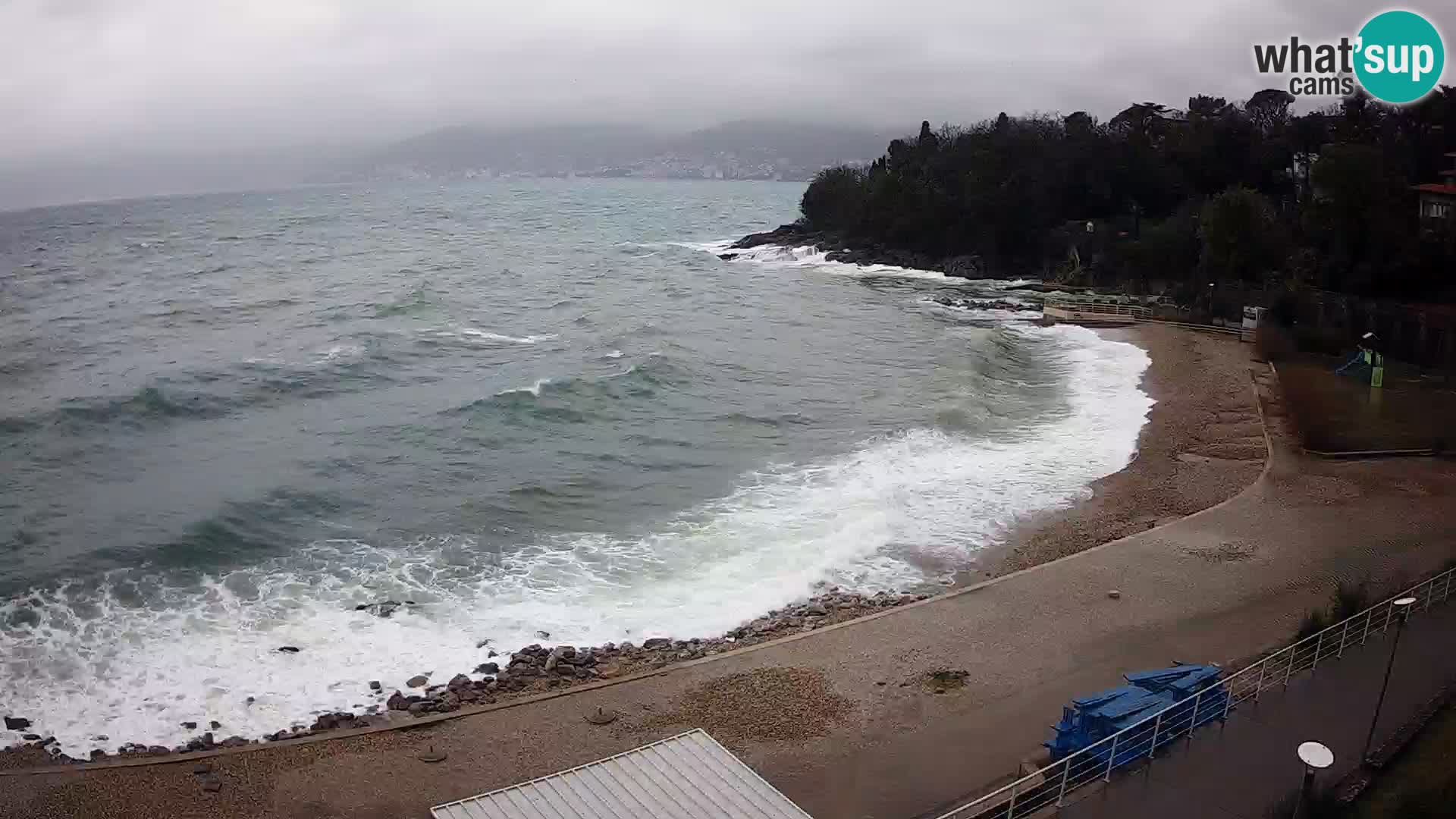 Reka Spletna kamera  plaža pri Bazenih Kantrida