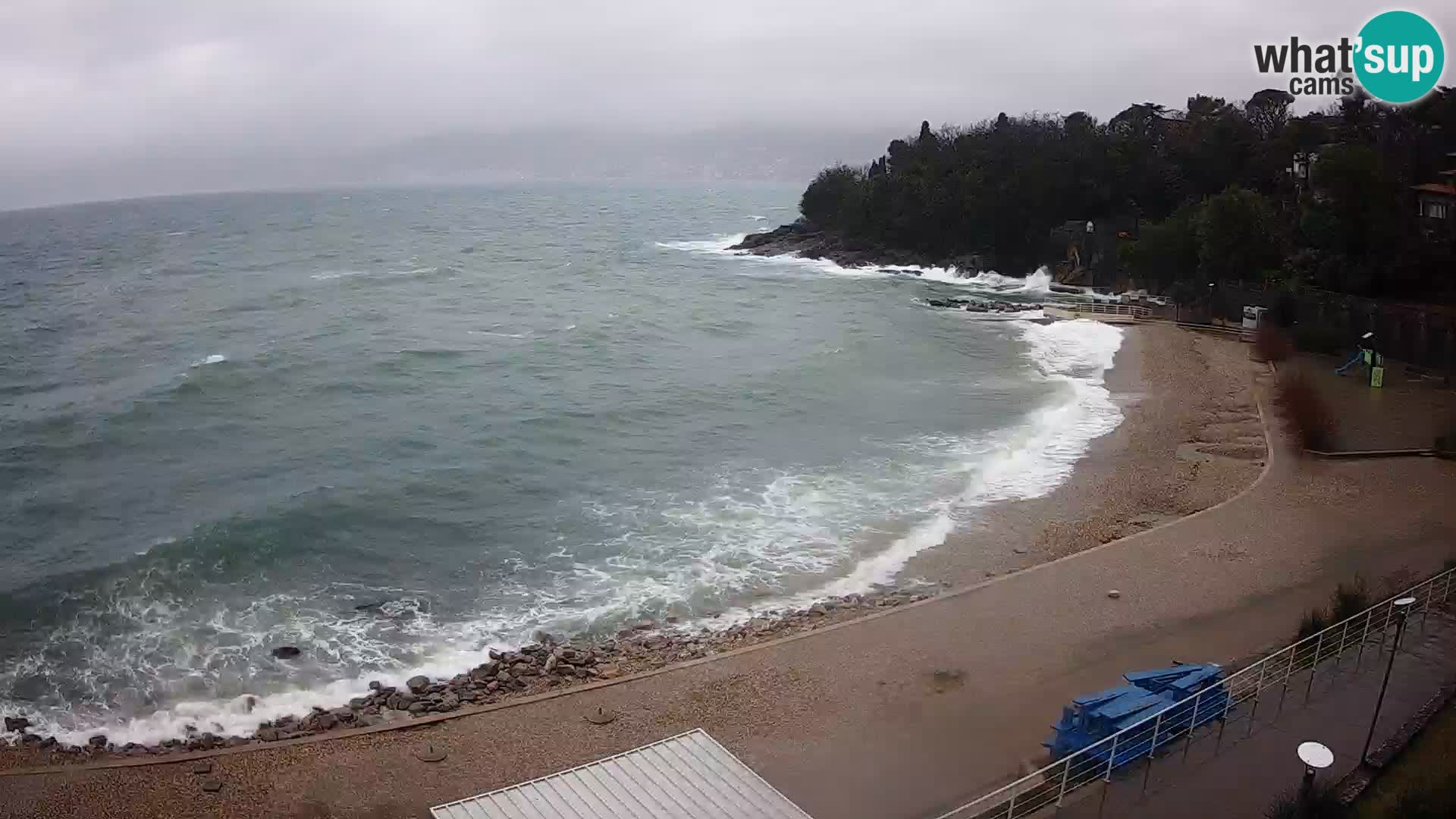 Rijeka web kamera plaža pri Bazenih Kantrida