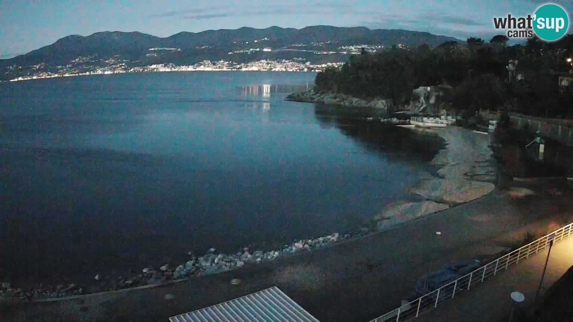 Reka Spletna kamera  plaža pri Bazenih Kantrida