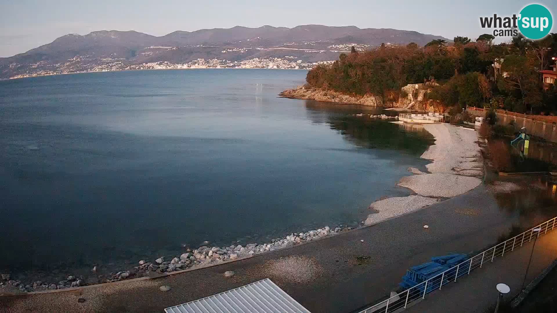 Rijeka web kamera plaža pri Bazenih Kantrida