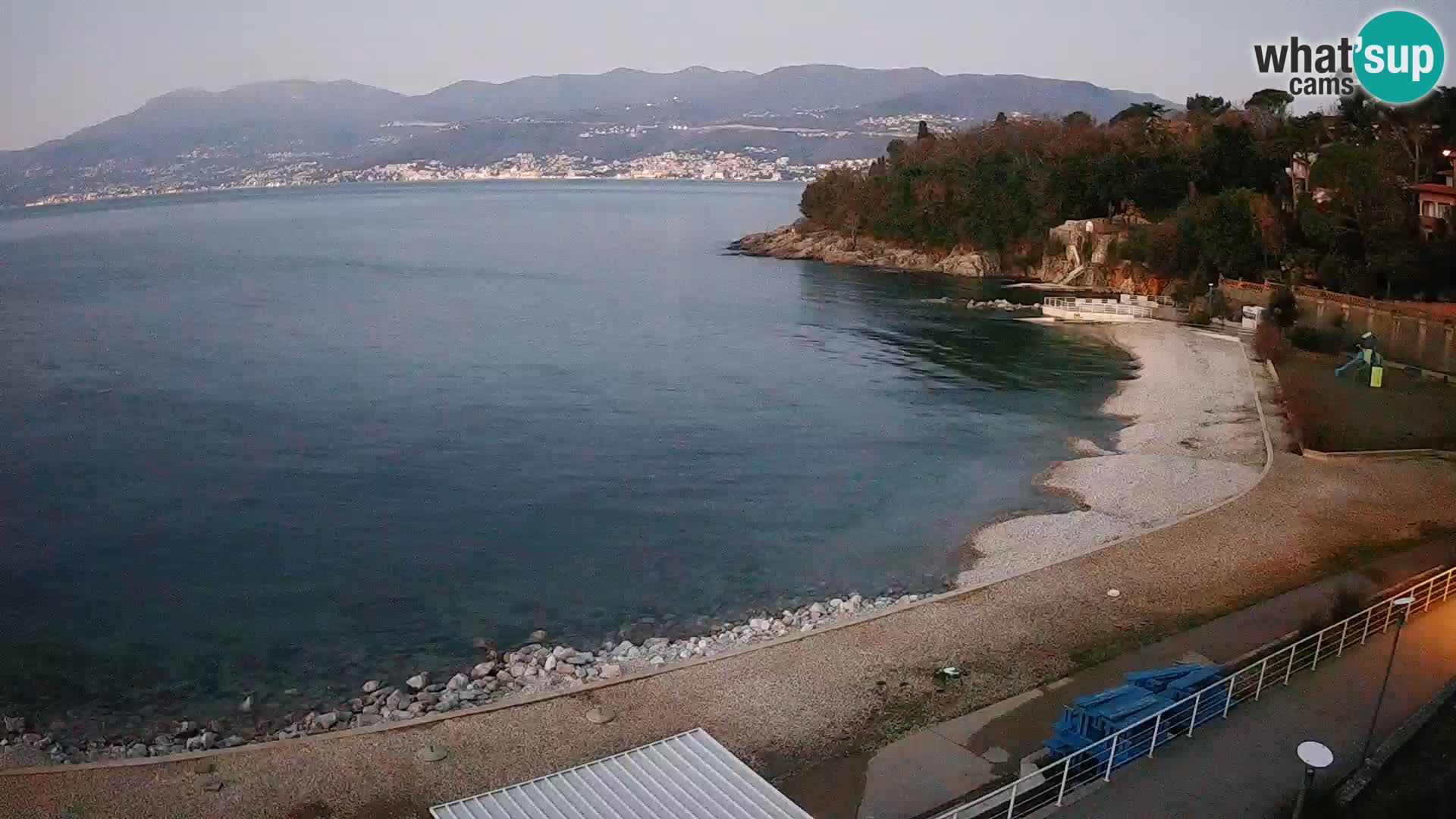Rijeka web kamera plaža pri Bazenih Kantrida