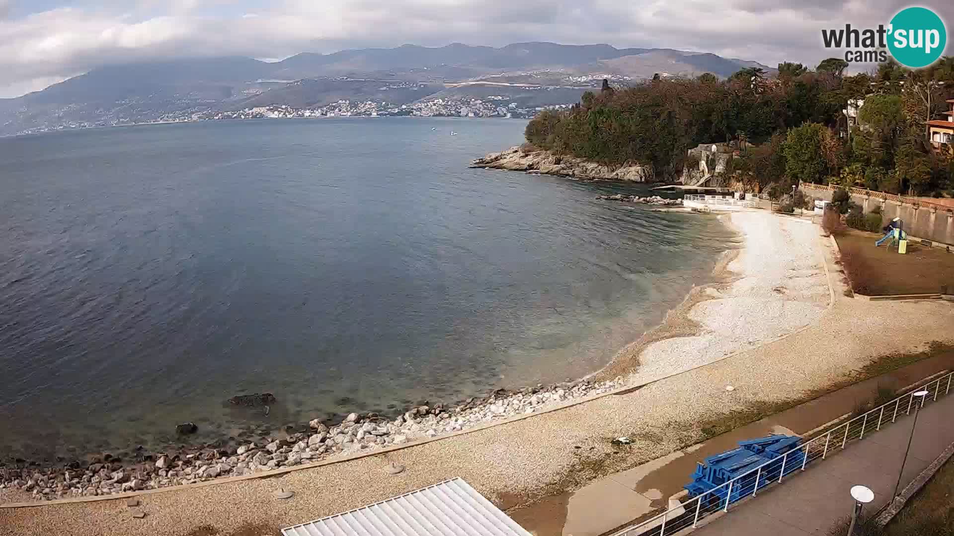 Rijeka web kamera plaža pri Bazenih Kantrida