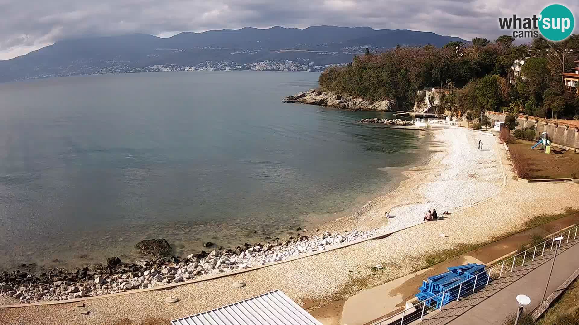 Rijeka web kamera plaža pri Bazenih Kantrida