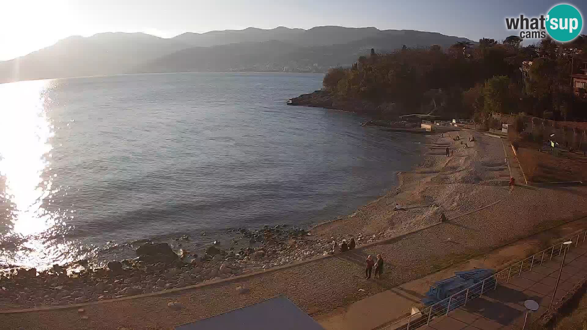 Rijeka web kamera plaža pri Bazenih Kantrida