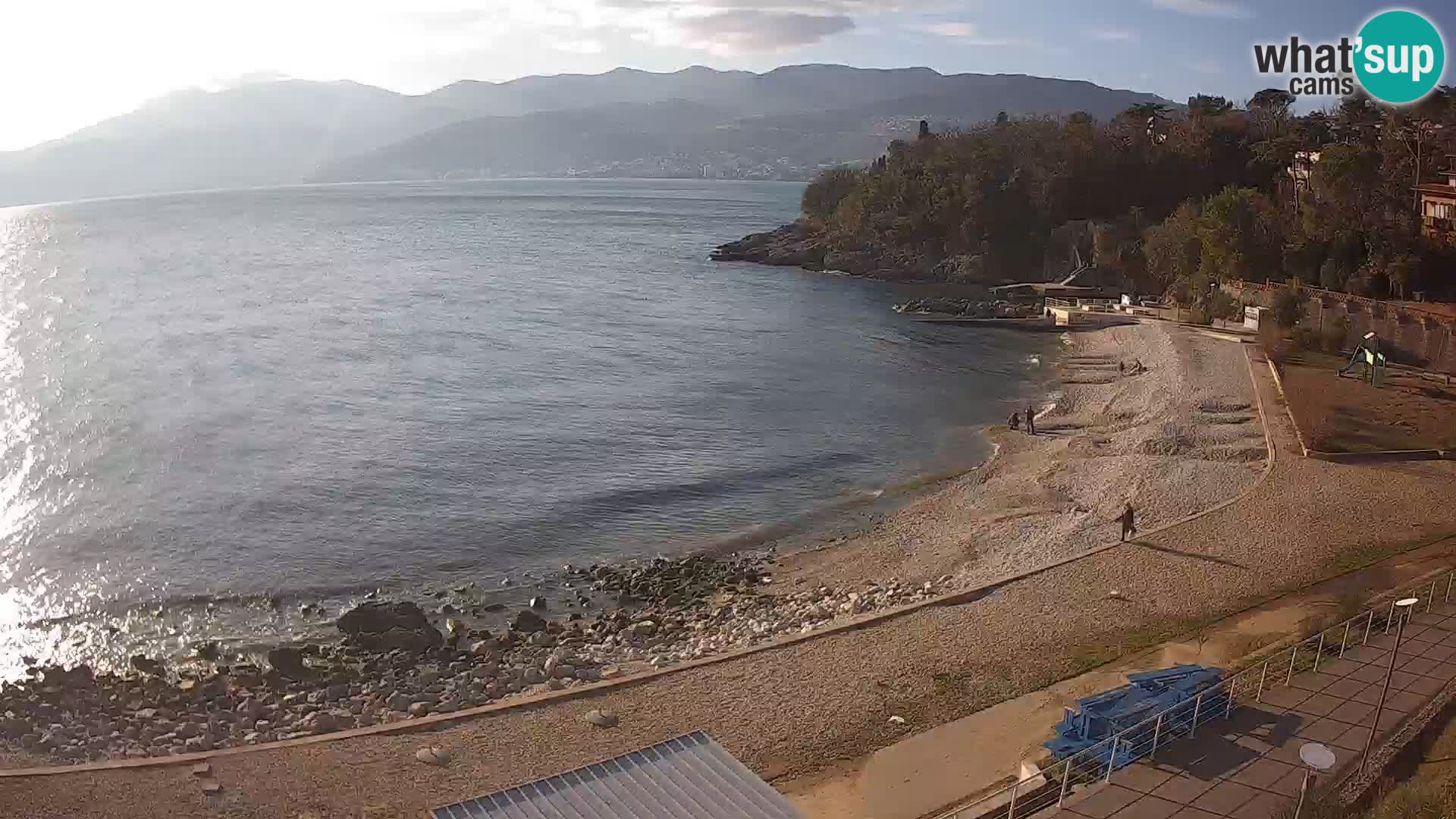 Rijeka web kamera plaža pri Bazenih Kantrida