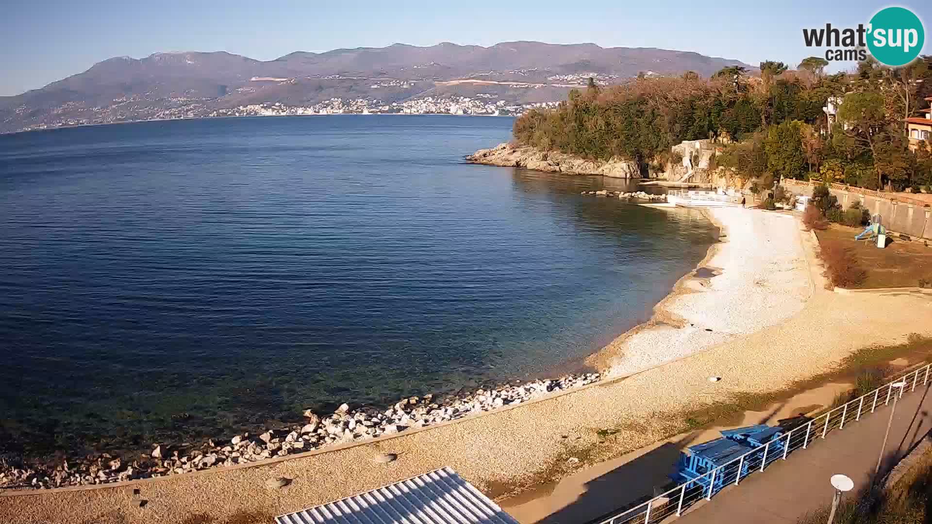 Reka Spletna kamera  plaža pri Bazenih Kantrida