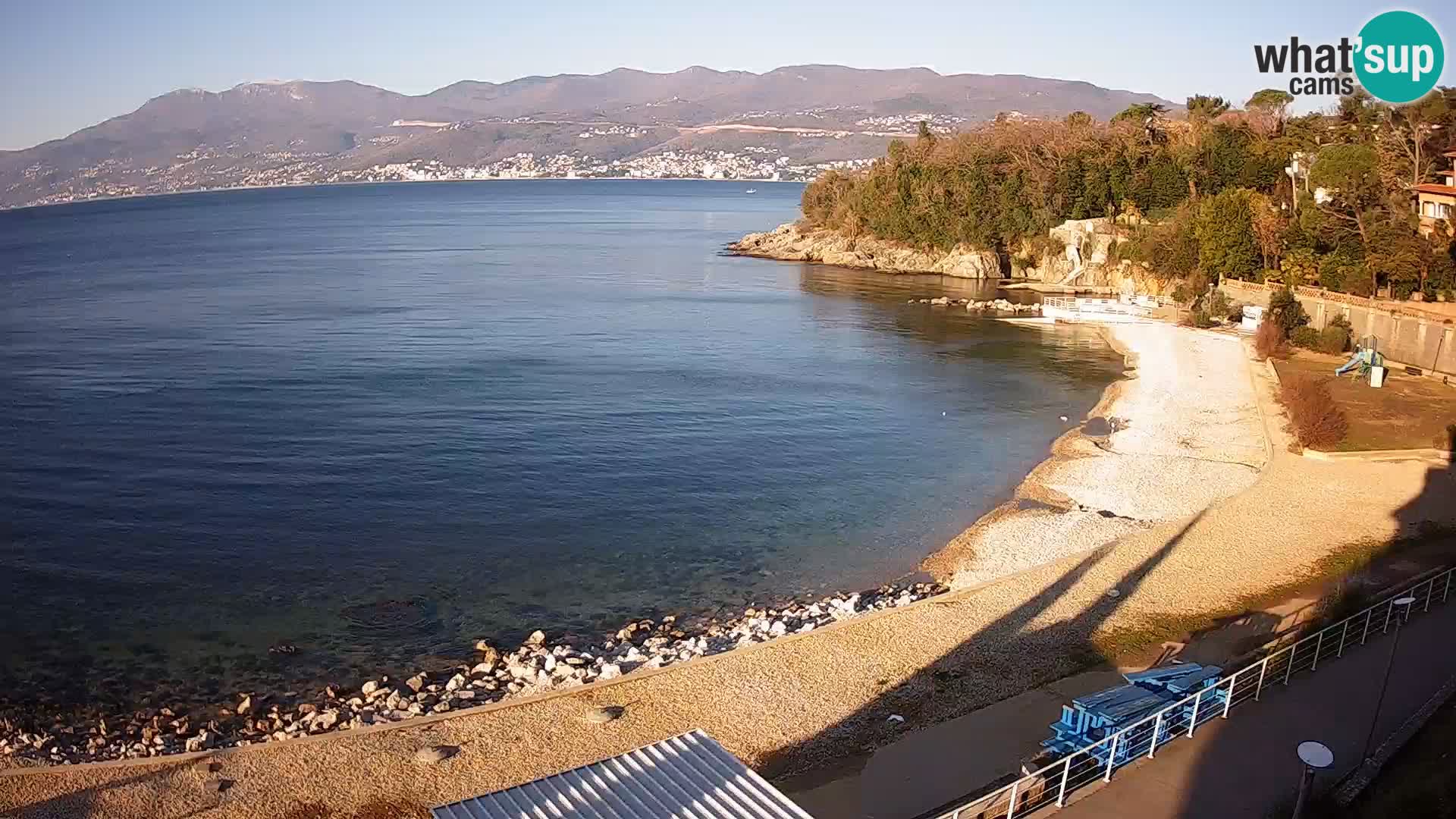 Rijeka web kamera plaža pri Bazenih Kantrida