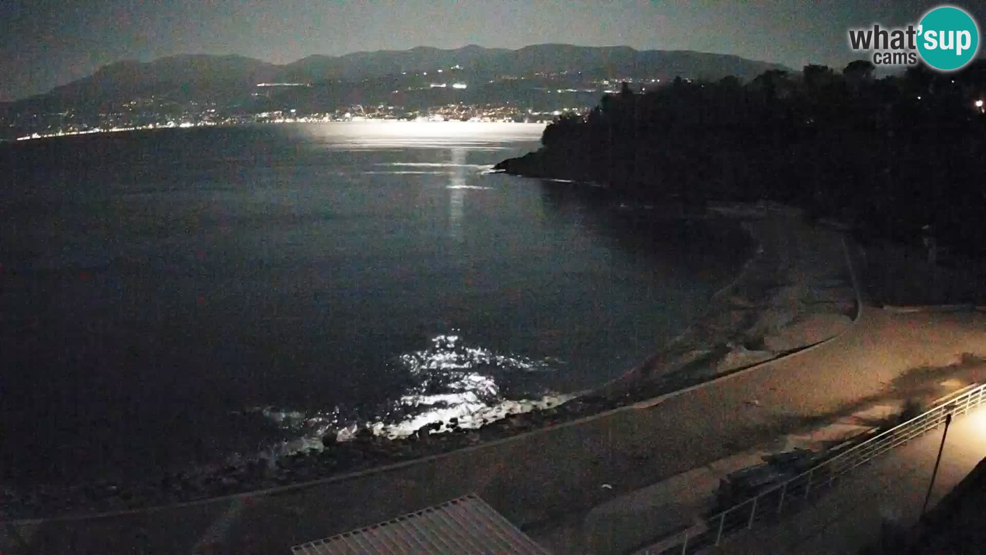 Rijeka web kamera plaža pri Bazenih Kantrida