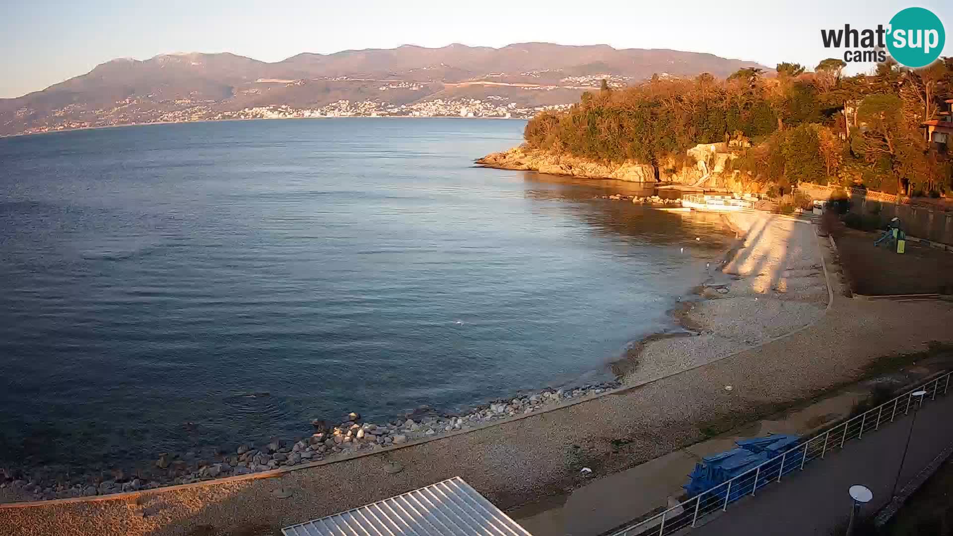 Rijeka web kamera plaža pri Bazenih Kantrida