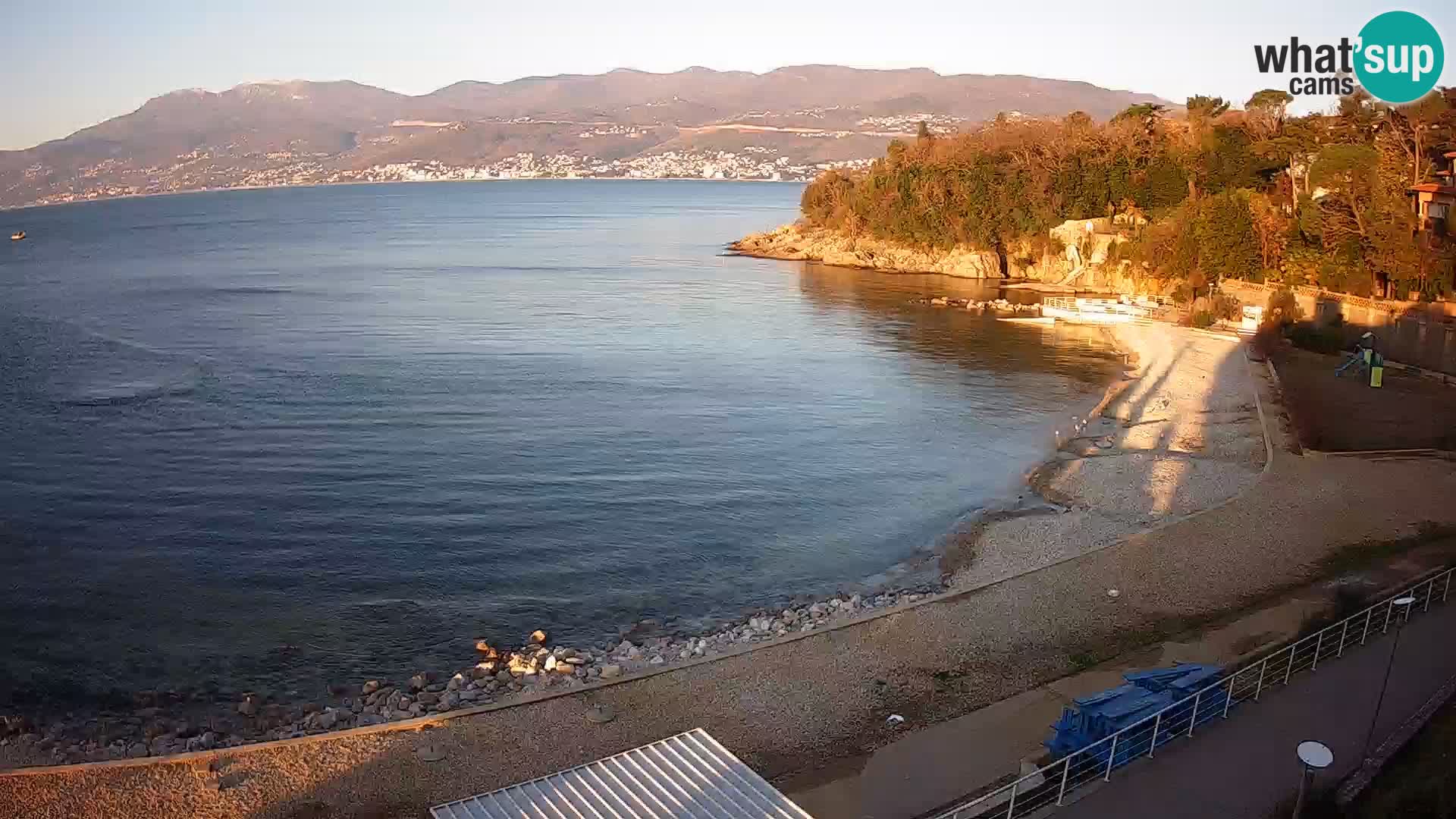 Rijeka web kamera plaža pri Bazenih Kantrida