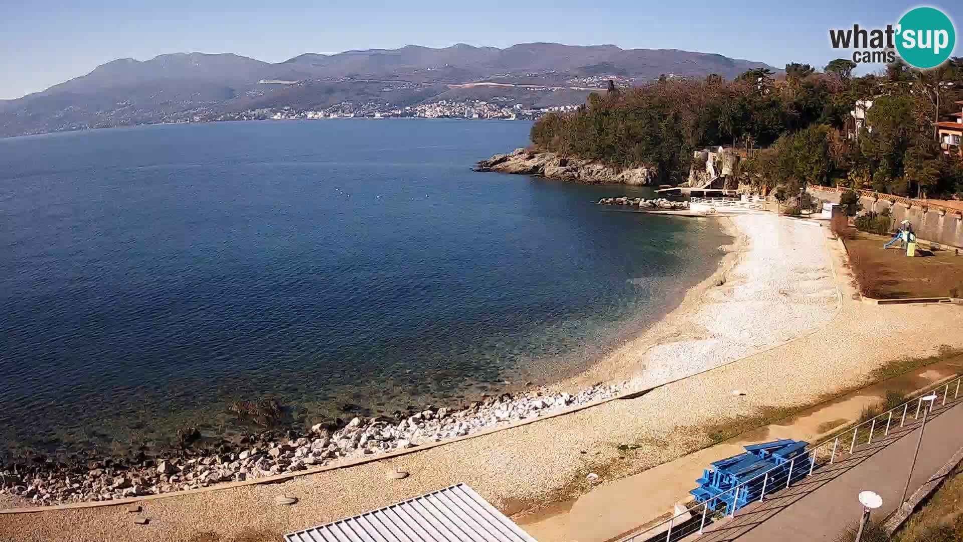 Rijeka web kamera plaža pri Bazenih Kantrida