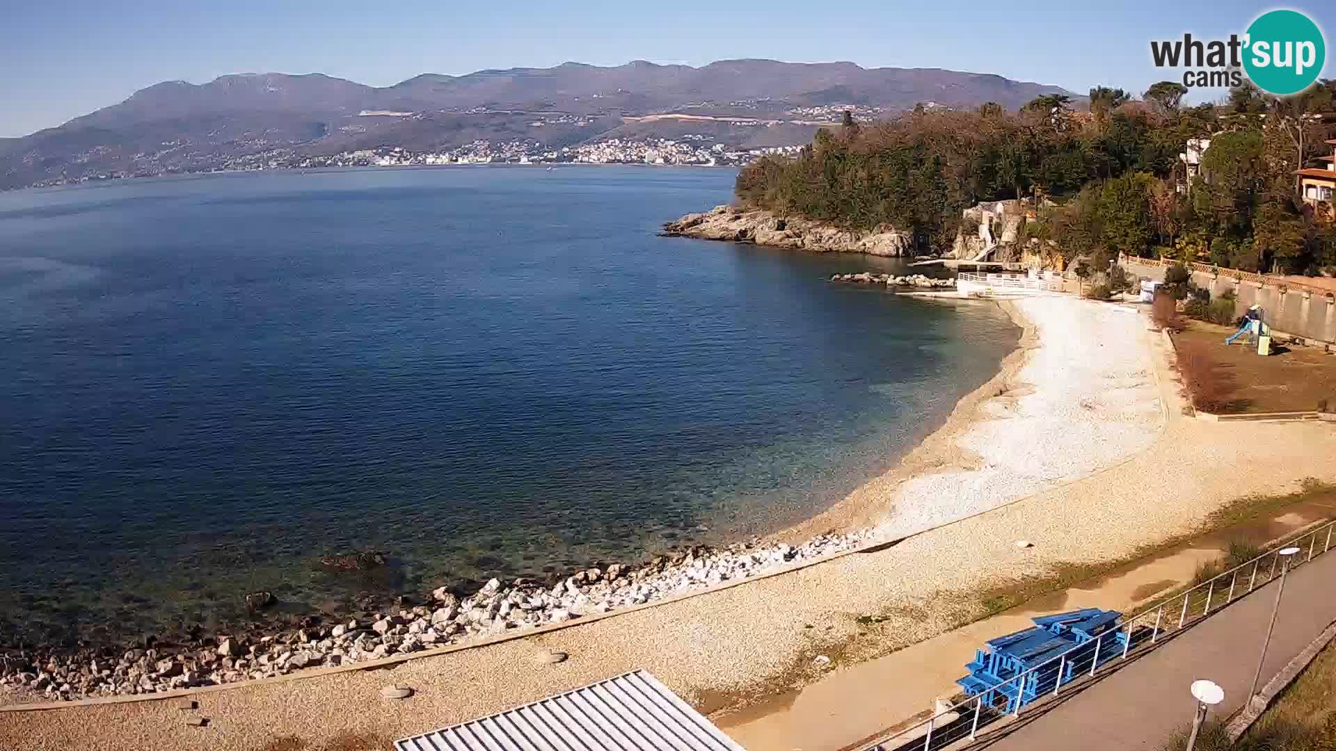 Rijeka web kamera plaža pri Bazenih Kantrida