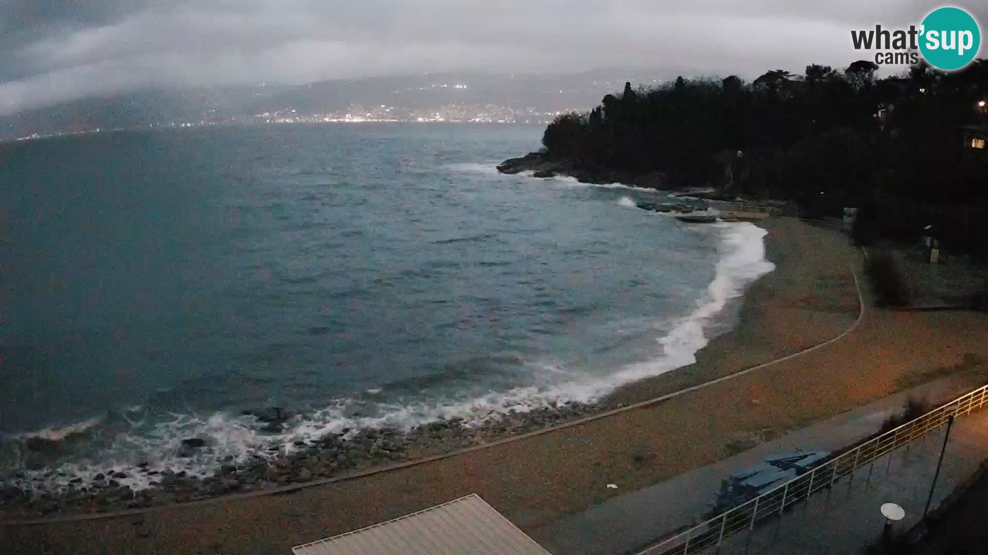 Rijeka web kamera plaža pri Bazenih Kantrida