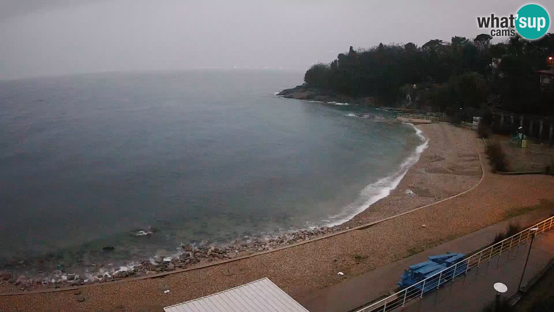 Rijeka web kamera plaža pri Bazenih Kantrida