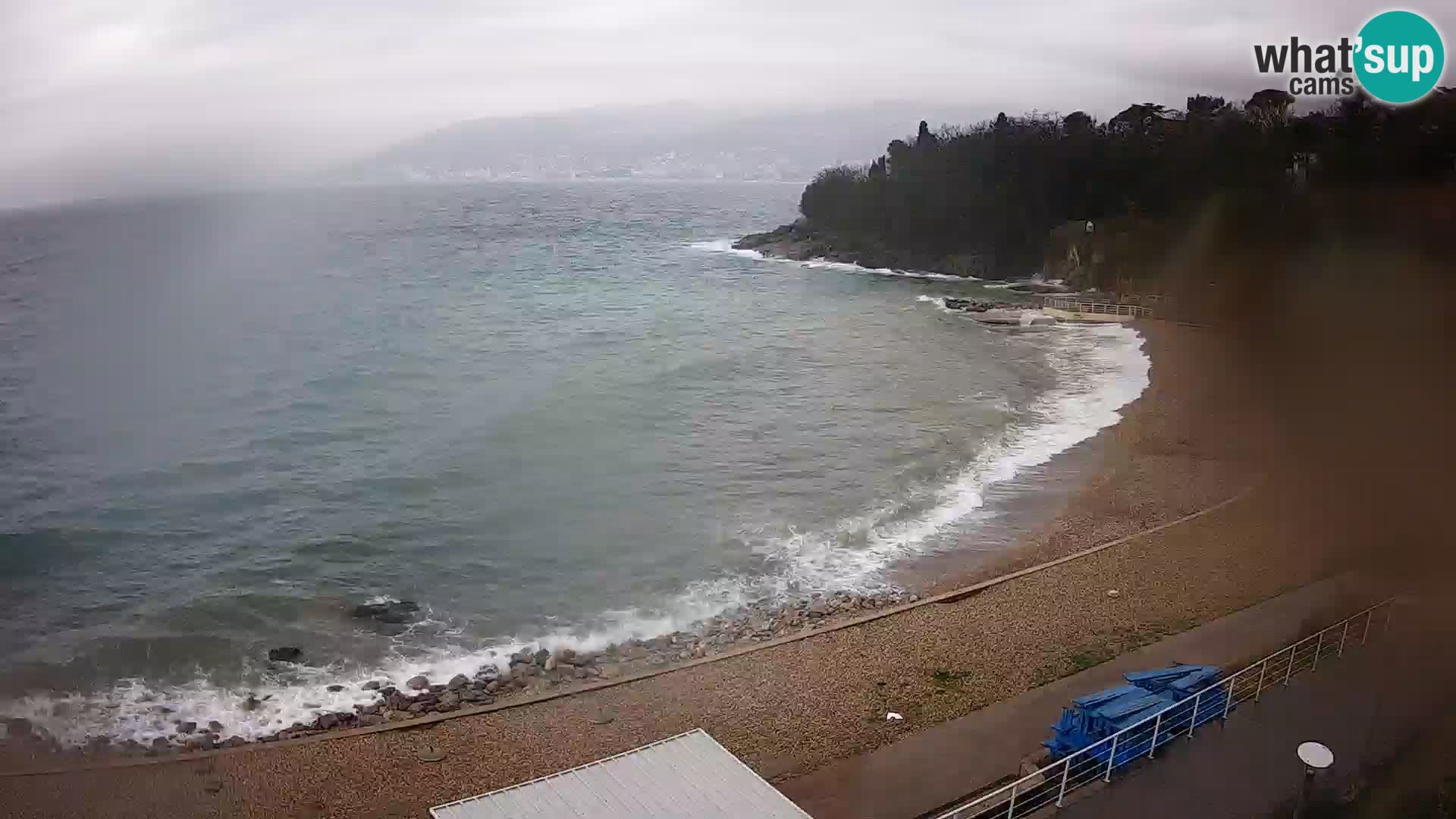 Rijeka web kamera plaža pri Bazenih Kantrida