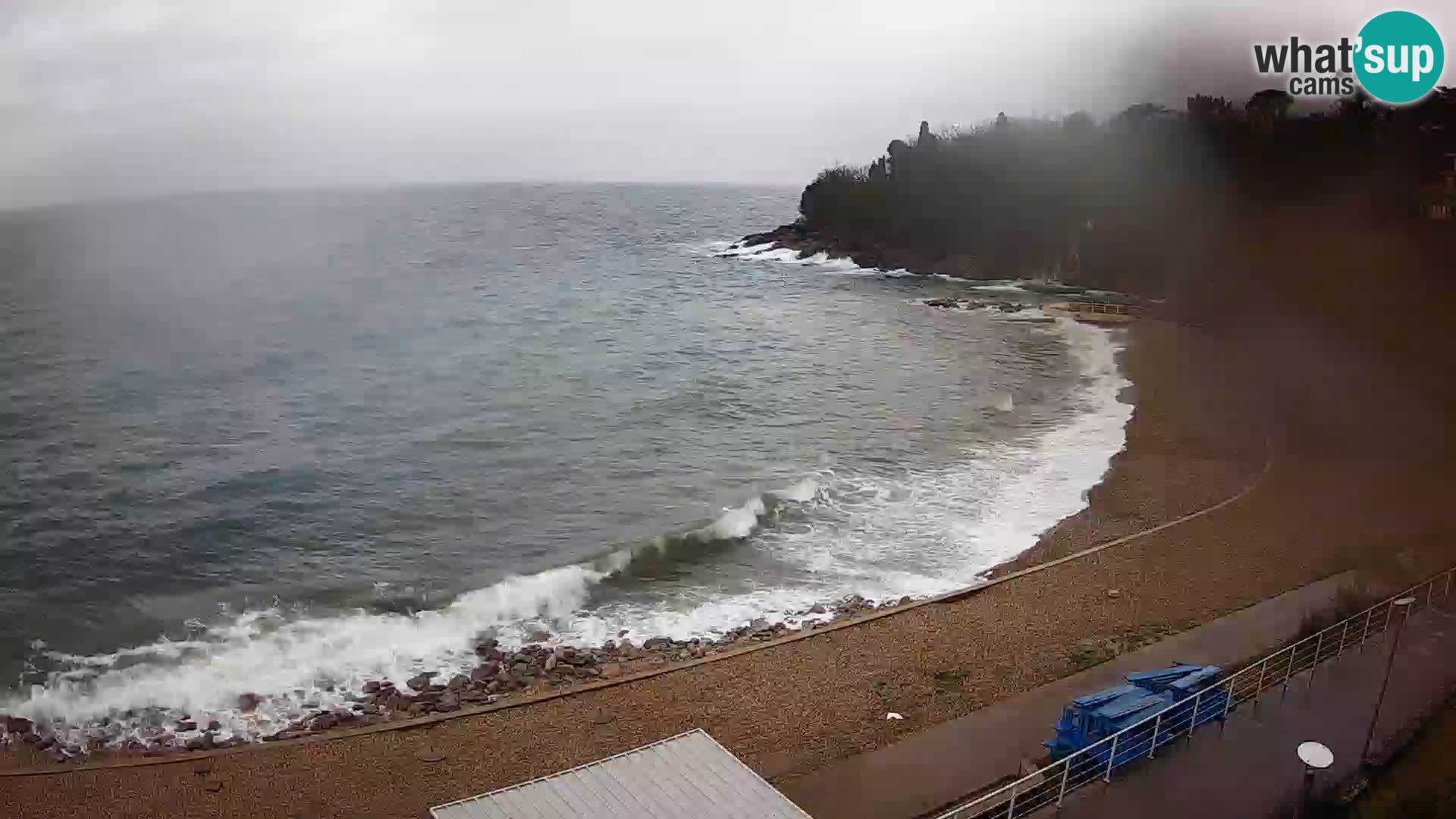 Rijeka web kamera plaža pri Bazenih Kantrida