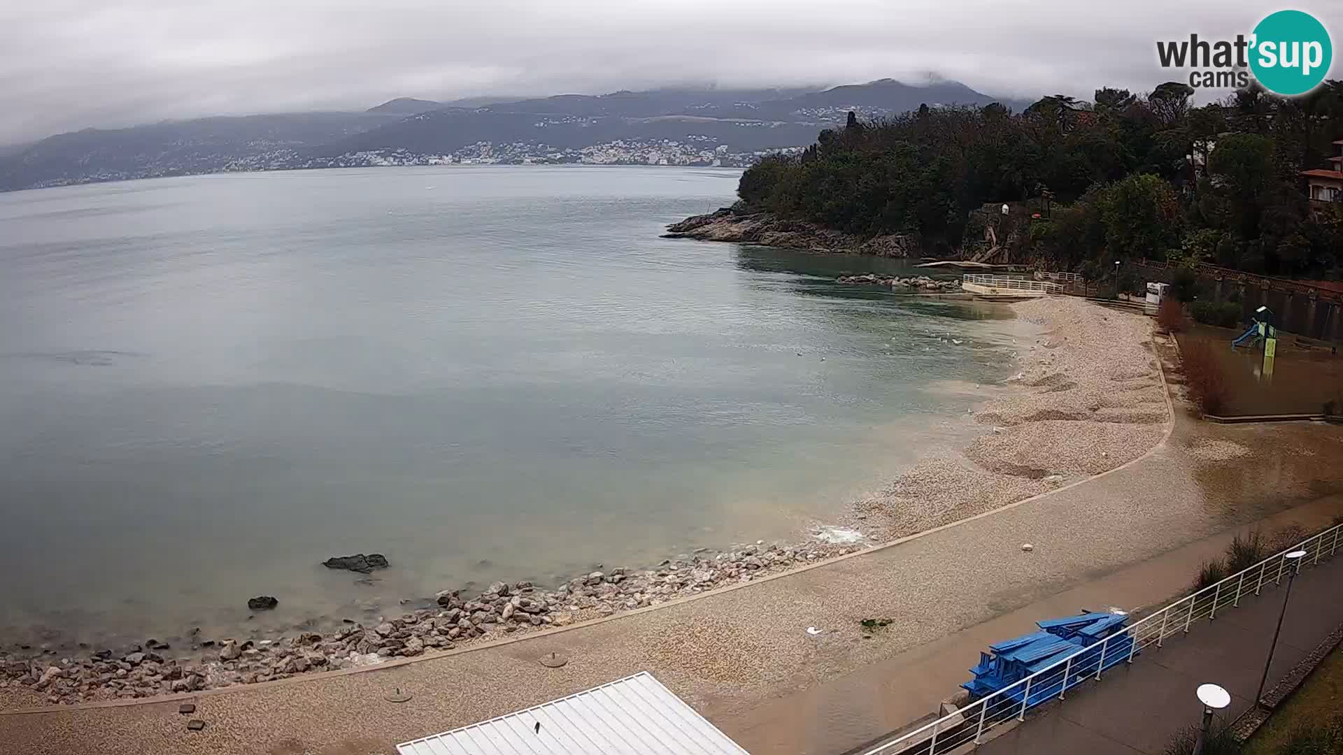 Rijeka web kamera plaža pri Bazenih Kantrida