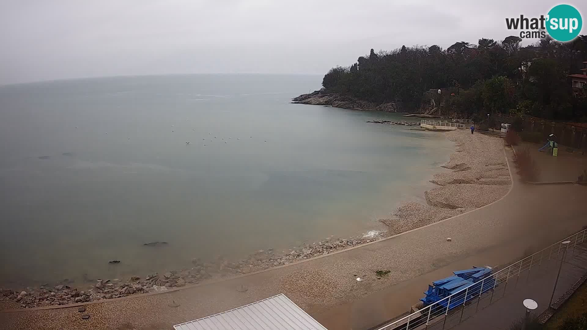 Rijeka web kamera plaža pri Bazenih Kantrida