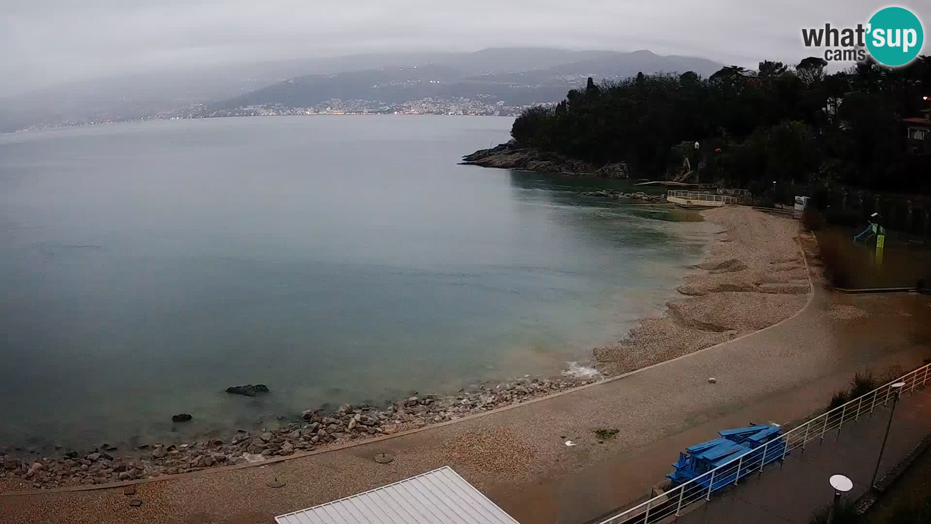 Rijeka web kamera plaža pri Bazenih Kantrida