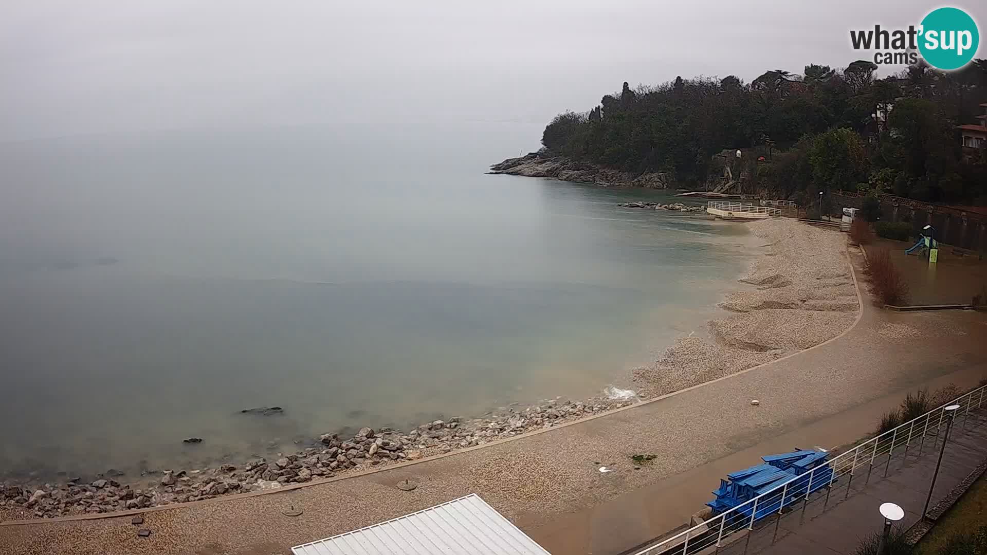 Rijeka web kamera plaža pri Bazenih Kantrida