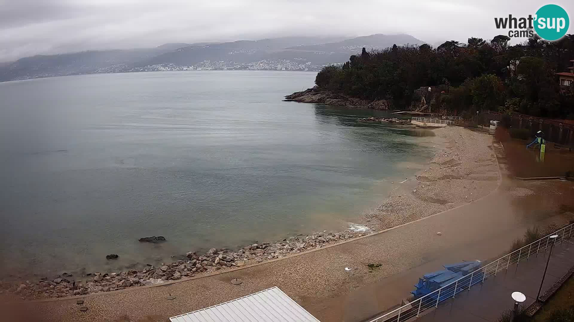 Rijeka web kamera plaža pri Bazenih Kantrida