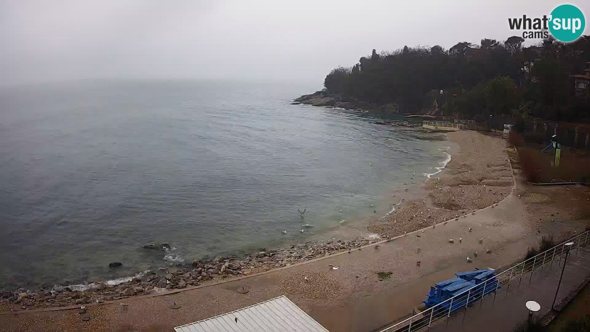 Reka Spletna kamera  plaža pri Bazenih Kantrida