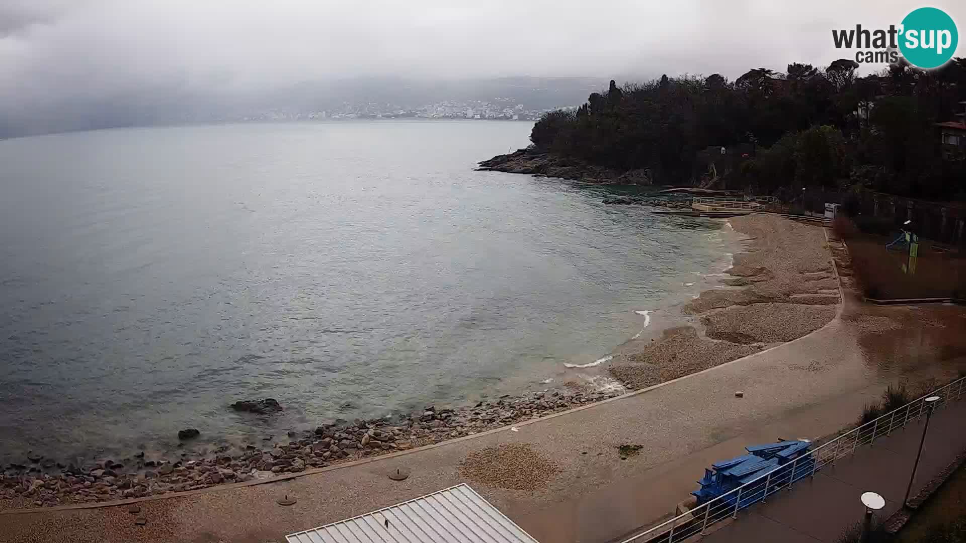 Rijeka web kamera plaža pri Bazenih Kantrida