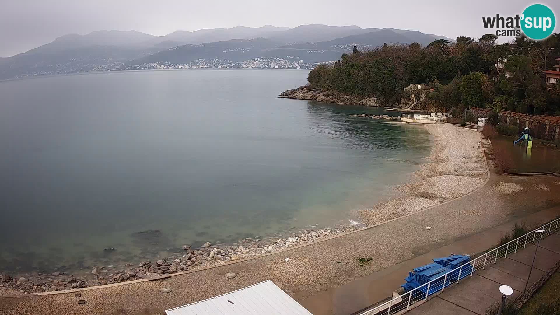 Reka Spletna kamera  plaža pri Bazenih Kantrida