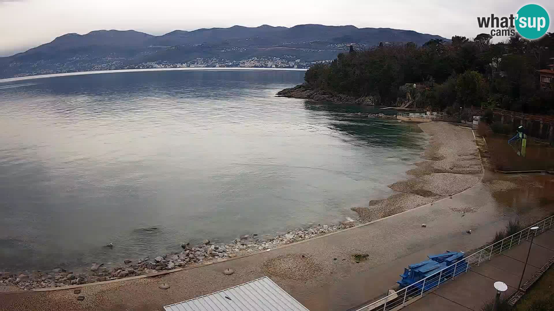 Rijeka web kamera plaža pri Bazenih Kantrida