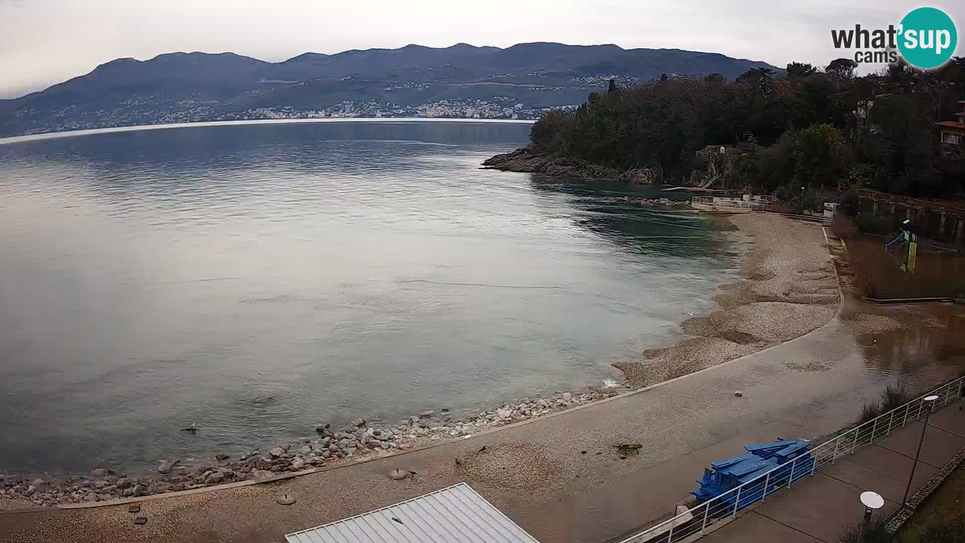 Reka Spletna kamera  plaža pri Bazenih Kantrida