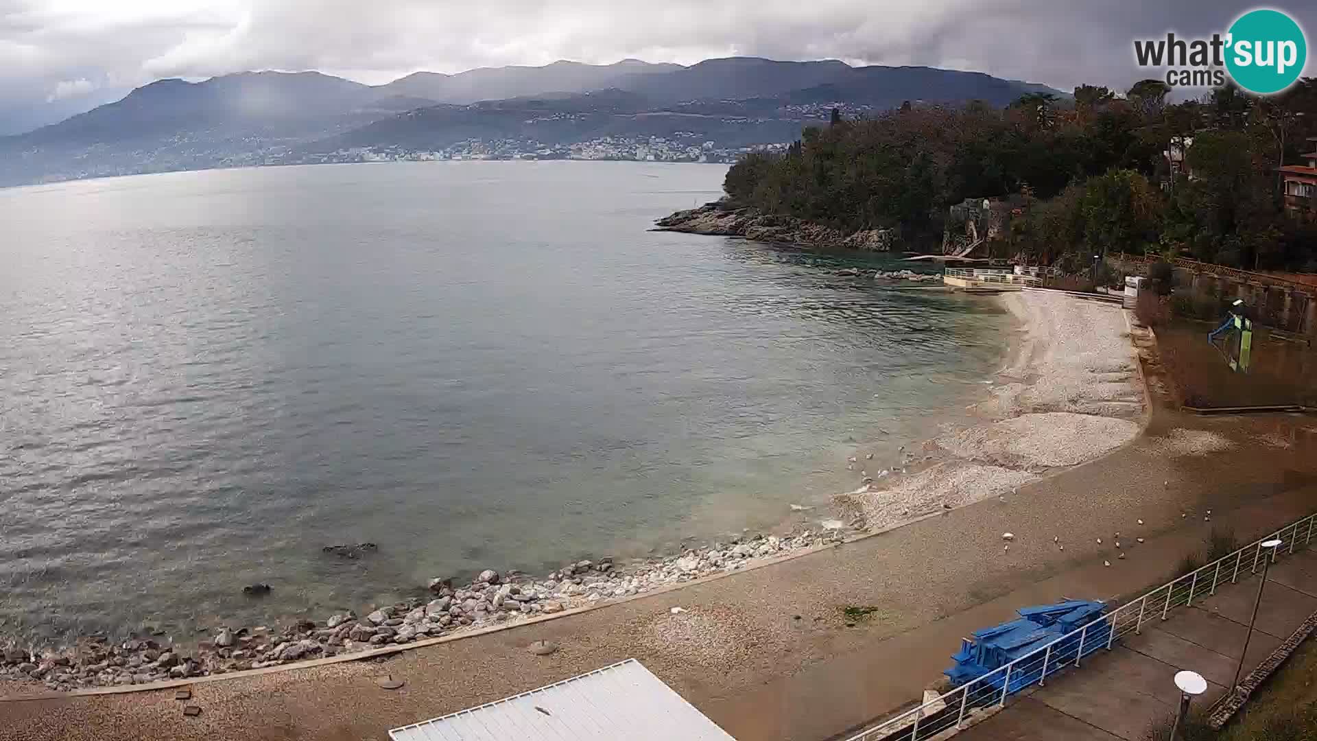 Rijeka web kamera plaža pri Bazenih Kantrida
