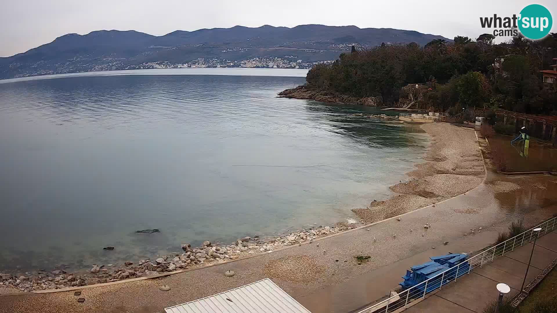 Rijeka web kamera plaža pri Bazenih Kantrida