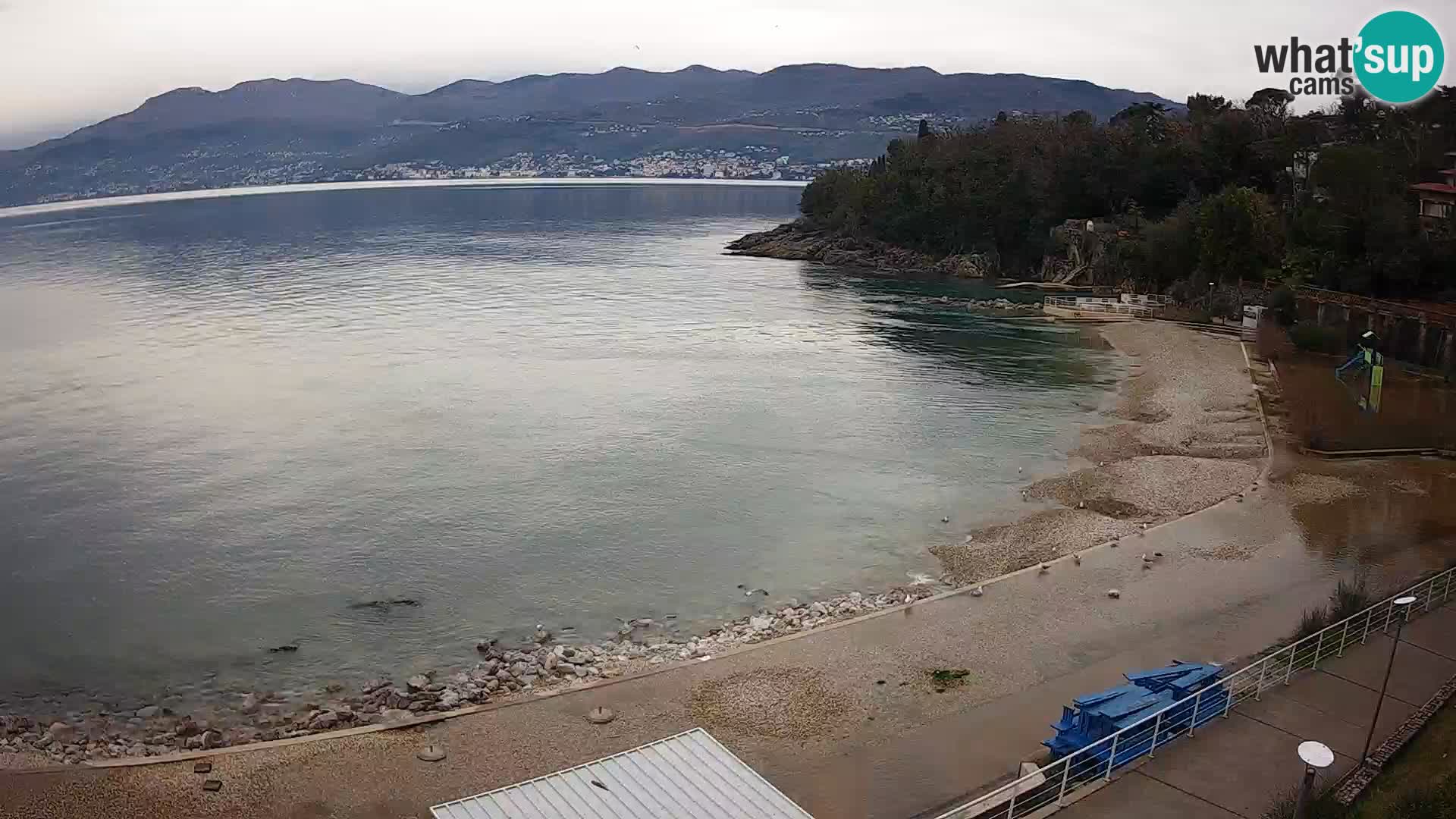 Rijeka web kamera plaža pri Bazenih Kantrida