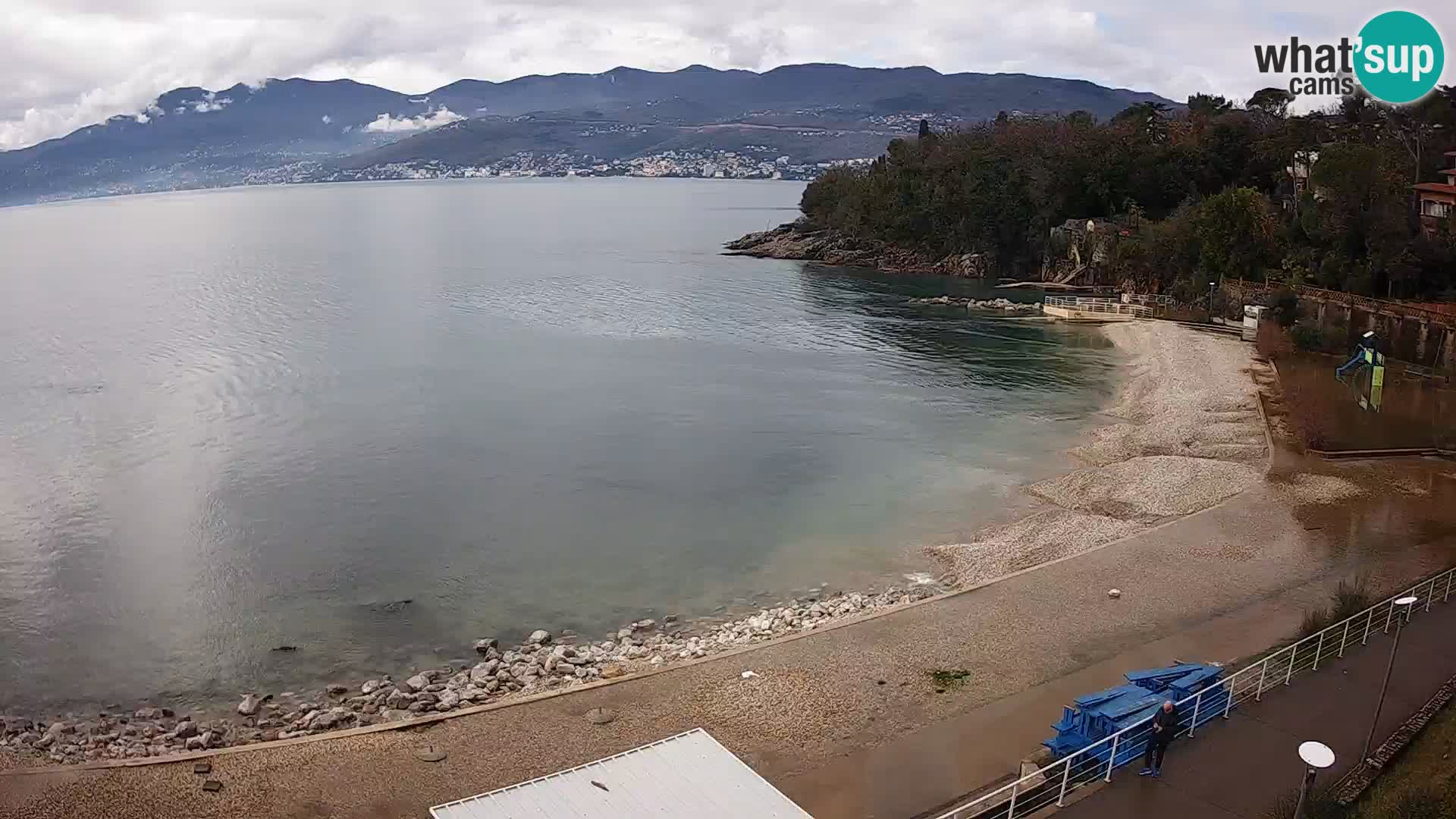 Rijeka web kamera plaža pri Bazenih Kantrida