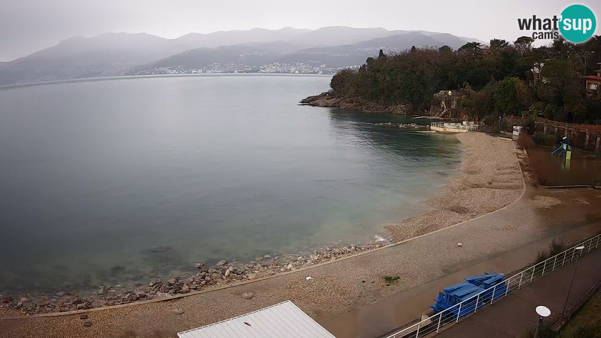 Rijeka web kamera plaža pri Bazenih Kantrida