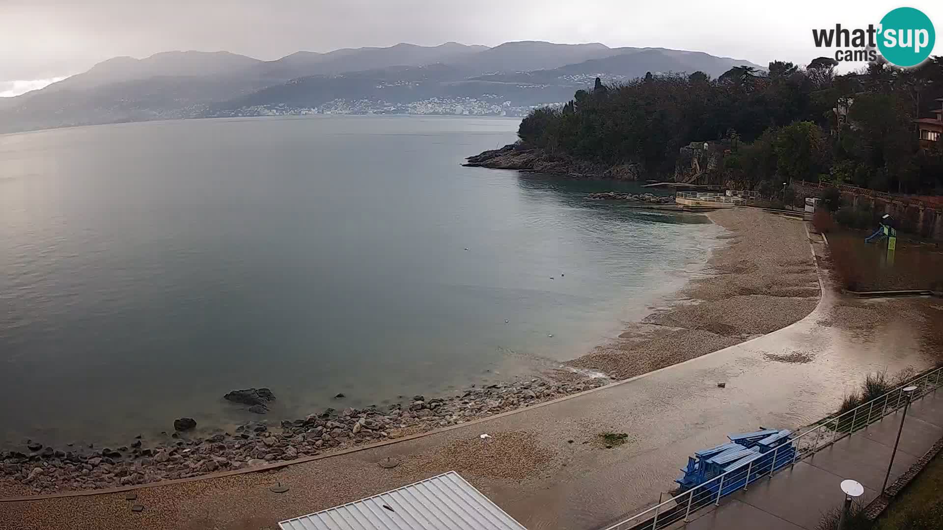 Rijeka web kamera plaža pri Bazenih Kantrida