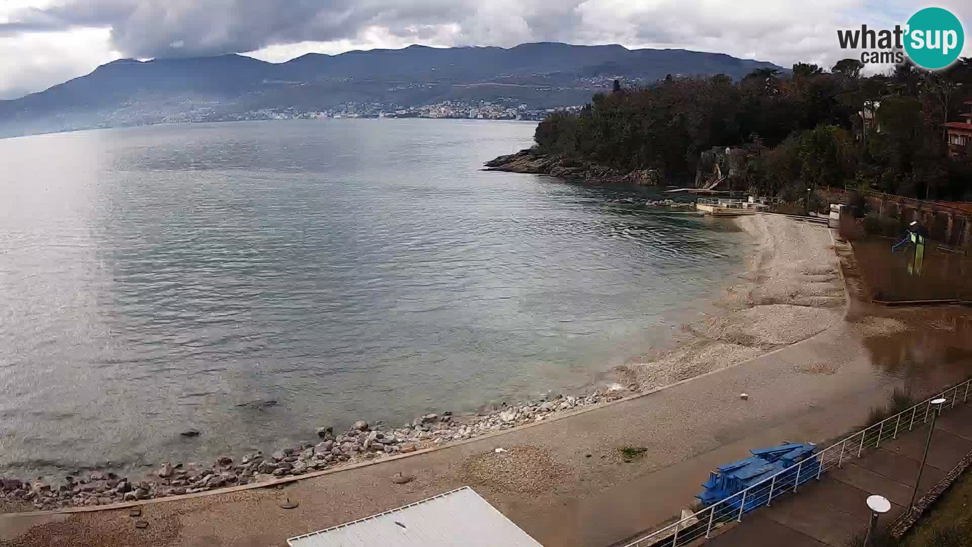 Rijeka web kamera plaža pri Bazenih Kantrida