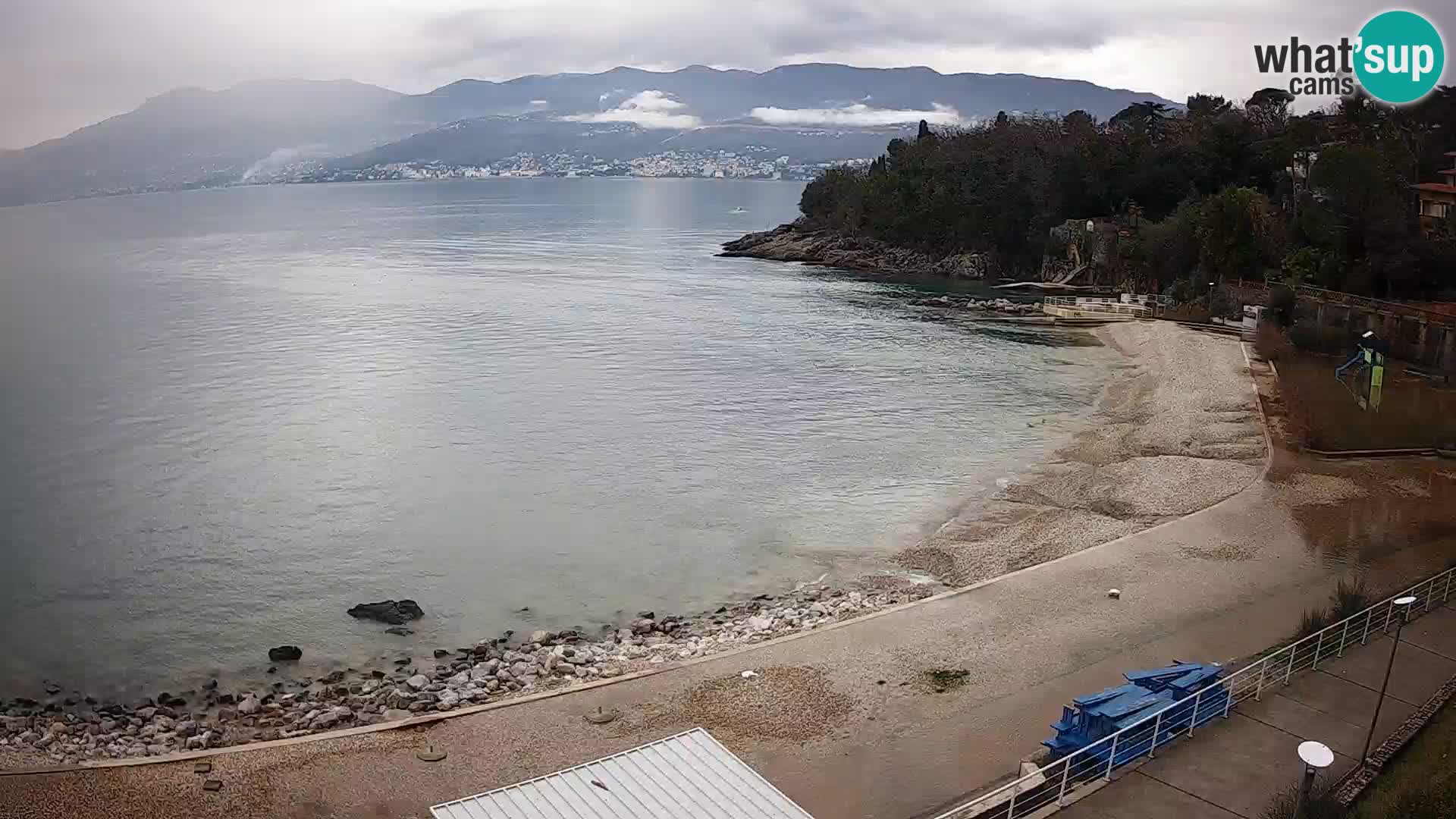 Rijeka web kamera plaža pri Bazenih Kantrida