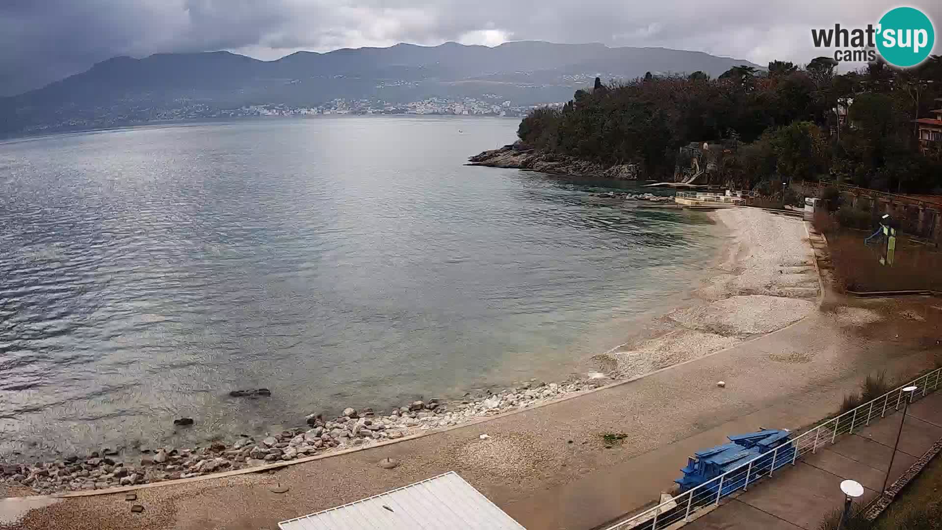 Rijeka web kamera plaža pri Bazenih Kantrida