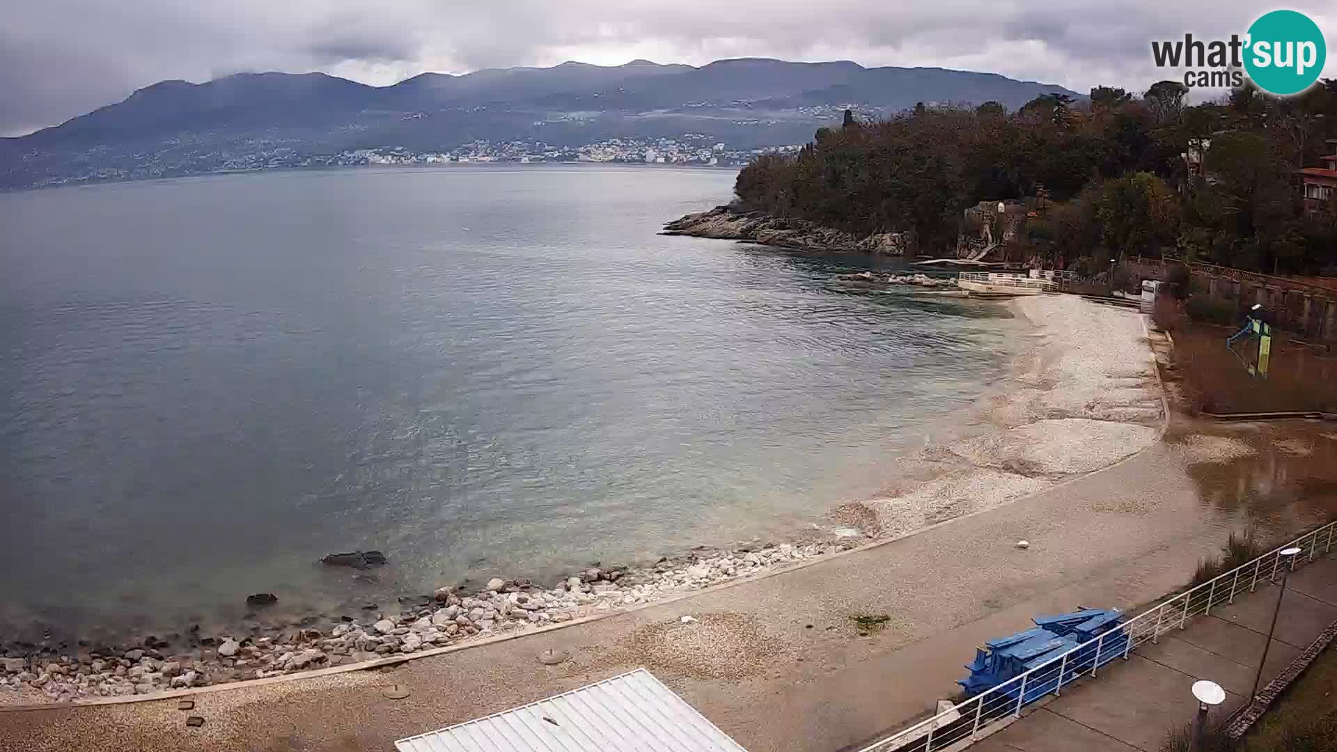 Rijeka web kamera plaža pri Bazenih Kantrida