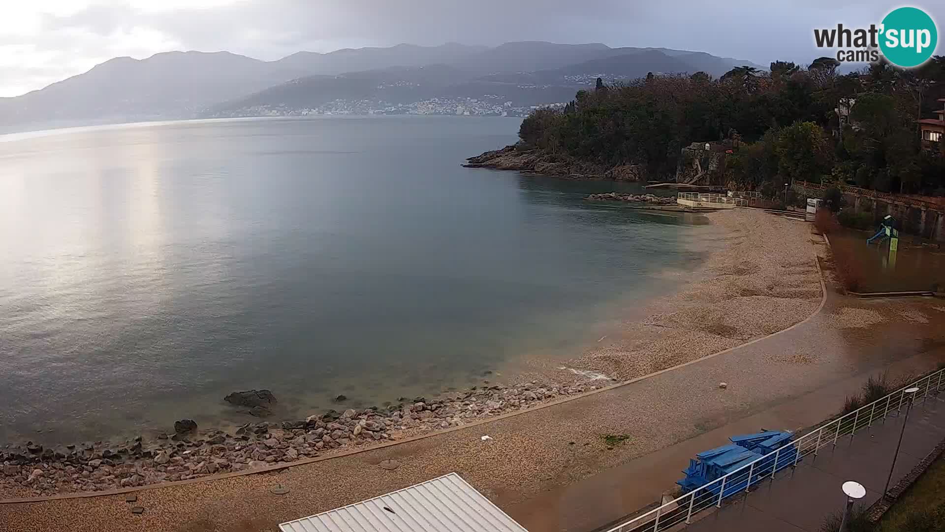 Rijeka web kamera plaža pri Bazenih Kantrida