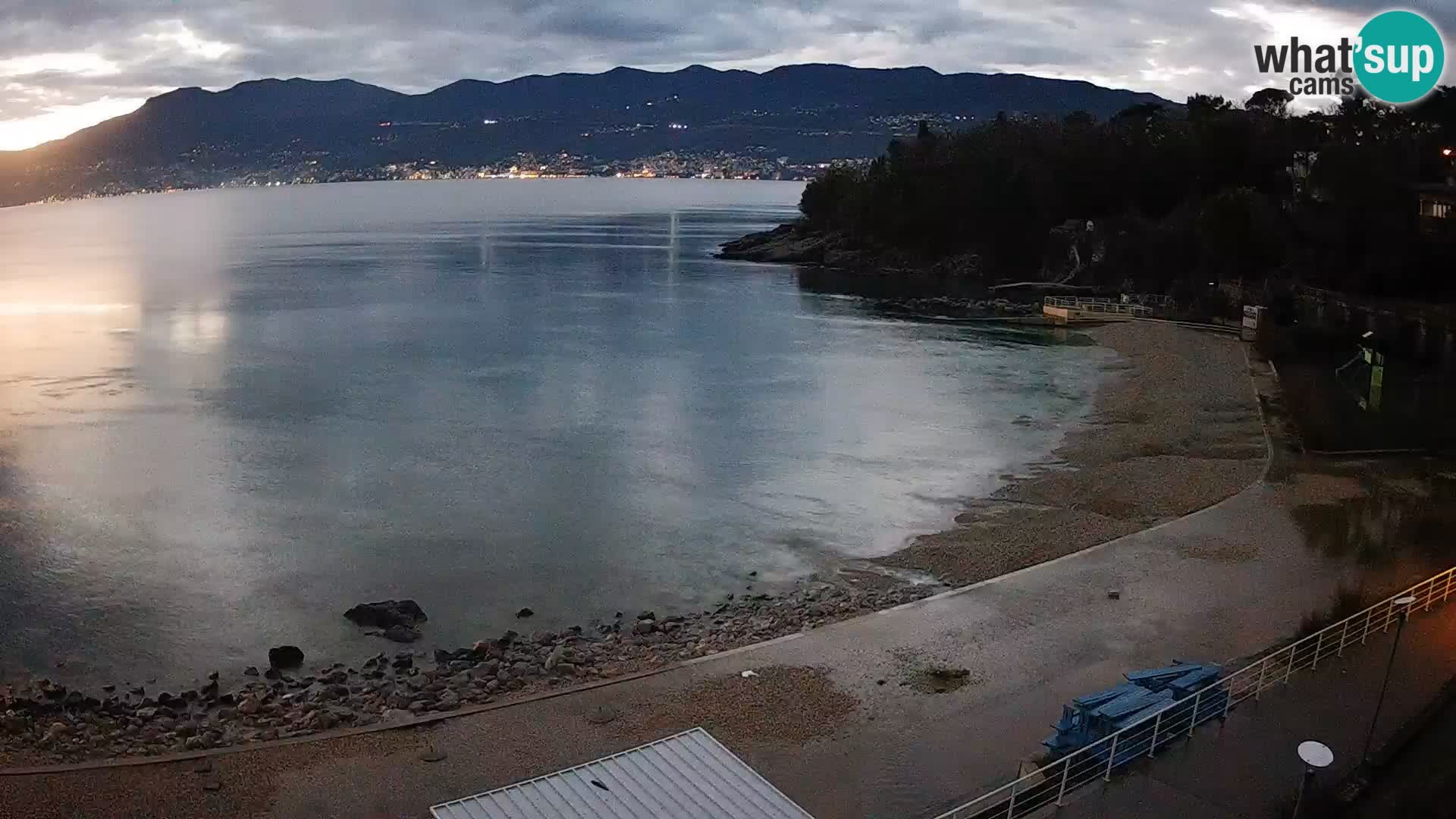 Rijeka web kamera plaža pri Bazenih Kantrida