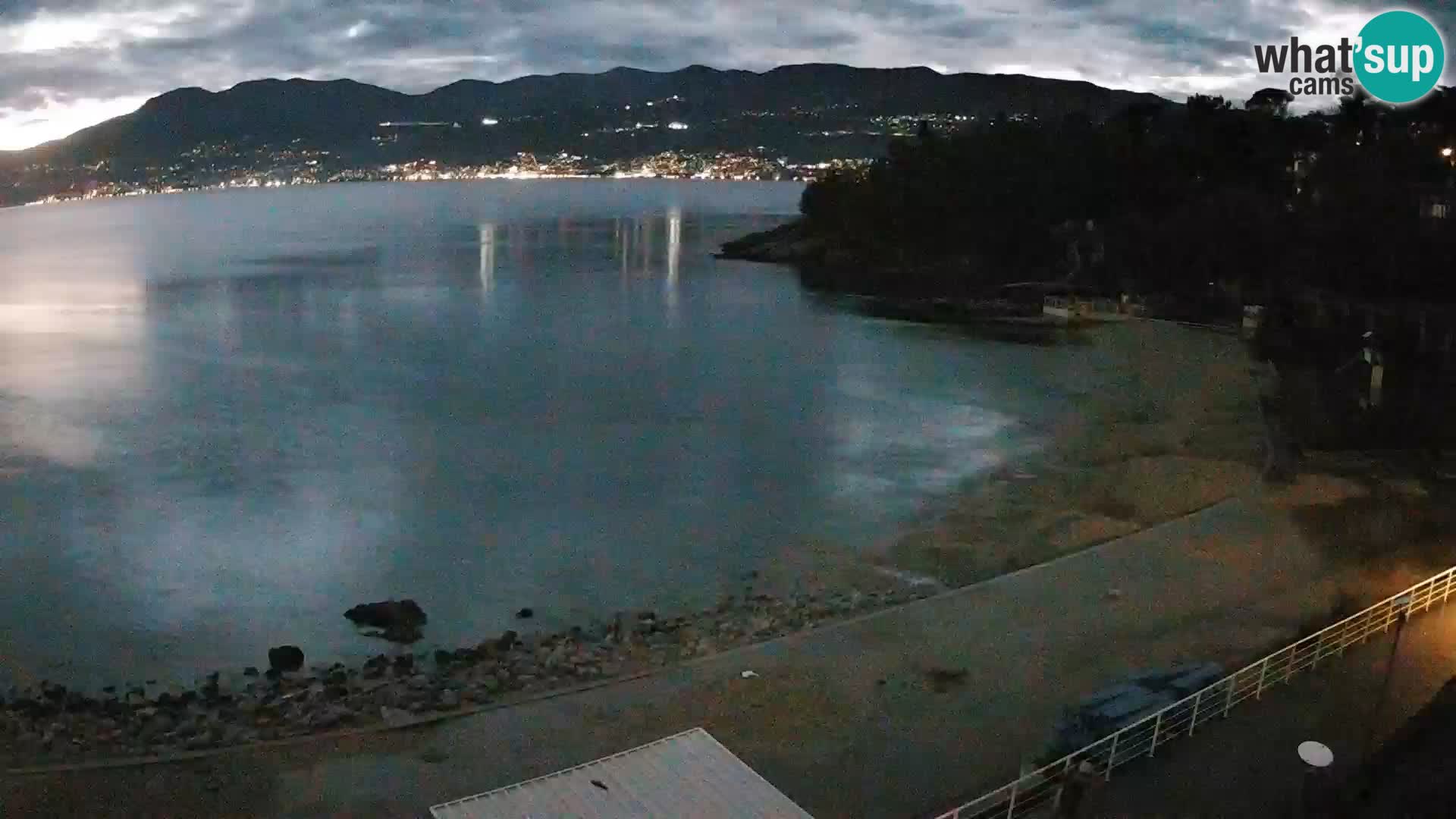 Rijeka web kamera plaža pri Bazenih Kantrida