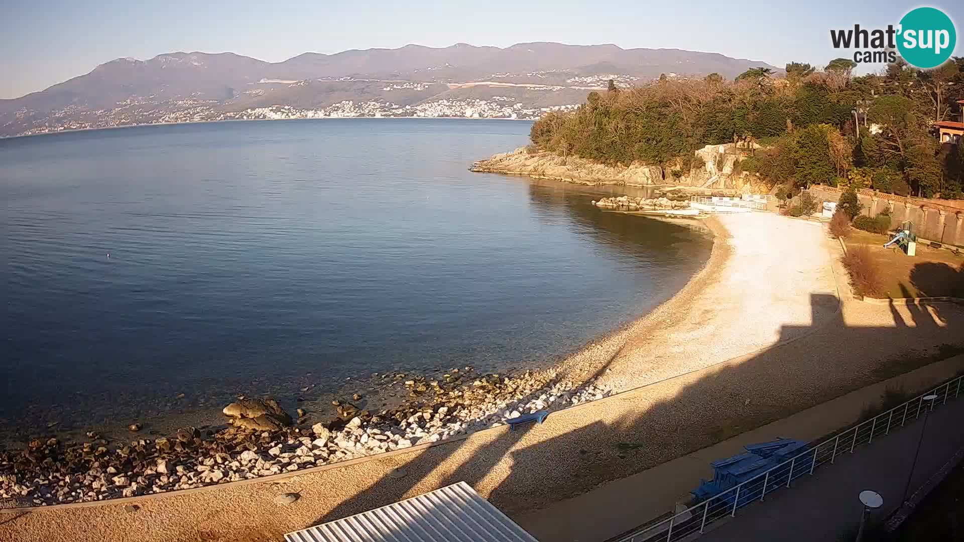 Rijeka web kamera plaža pri Bazenih Kantrida