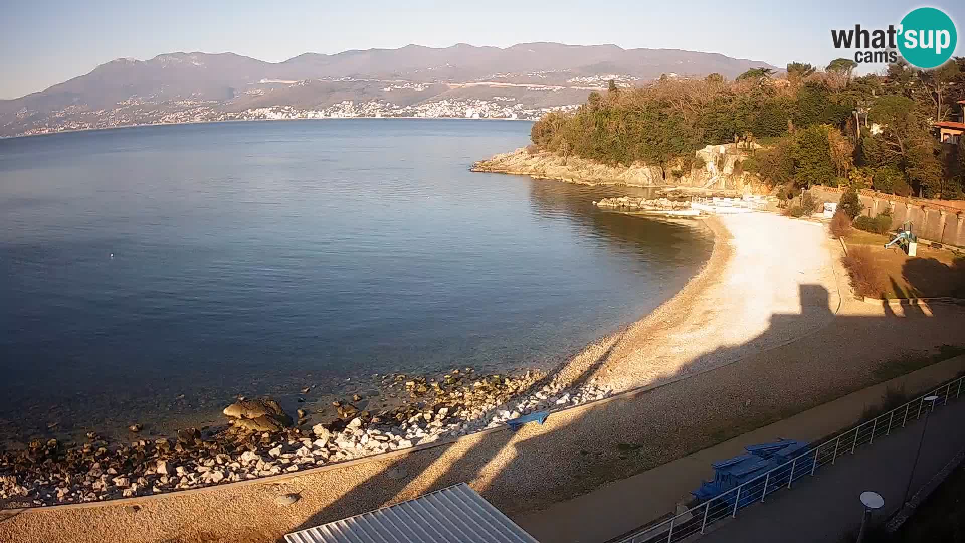 Rijeka web kamera plaža pri Bazenih Kantrida