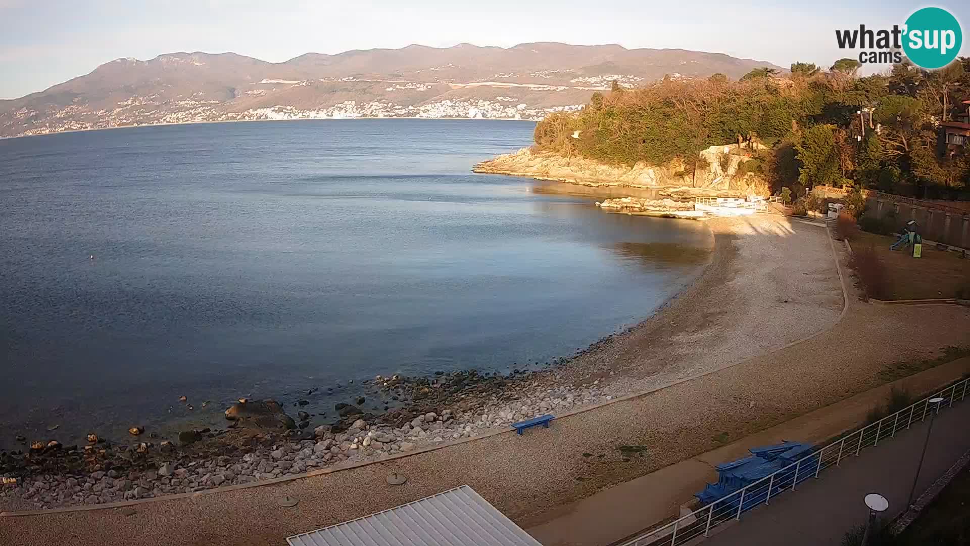 Reka Spletna kamera  plaža pri Bazenih Kantrida