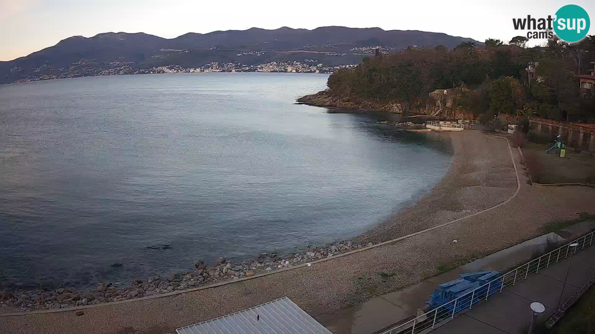 Rijeka web kamera plaža pri Bazenih Kantrida