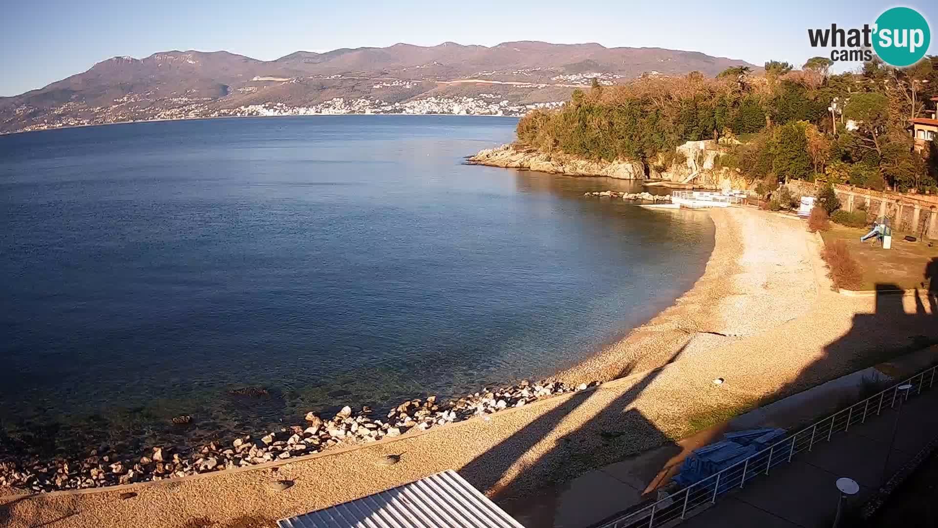 Rijeka web kamera plaža pri Bazenih Kantrida