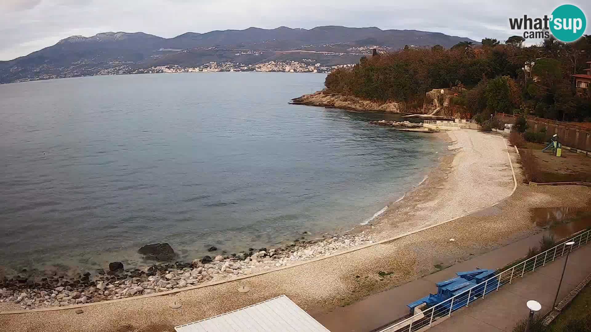 Rijeka web kamera plaža pri Bazenih Kantrida